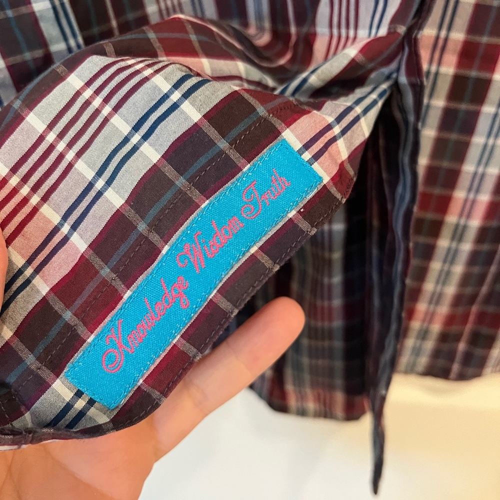 Robert Graham Button Down Plaid Pasiley Dress Shi… - image 8